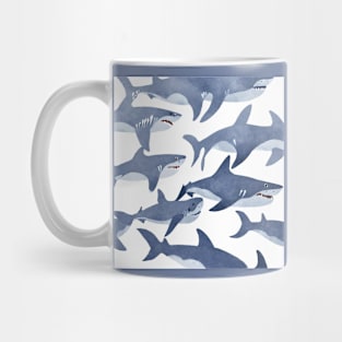 Shark Drawing Art Design Mug